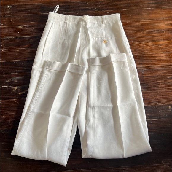 Lauren Ralph Lauren White Linen Trousers Size 8 - Picture 6 of 6